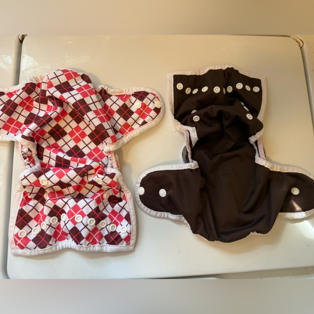 Thirsties Size One pocket snap diaper covers lot of 9 GUC cover only - Picture 9 of 13